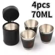 4 Pcs Stainless Steel Travel Cups