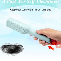 Self-Cleaning Anti-Static Massage Comb for Adults & Kids