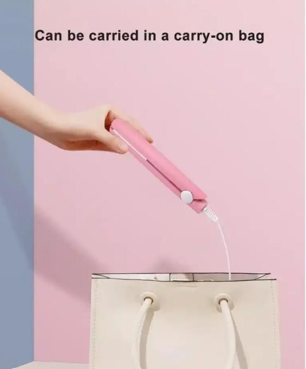 2-in-1 Mini Hair Straightener and Curler