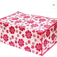 Polka Pink Flower Design Saree Cover