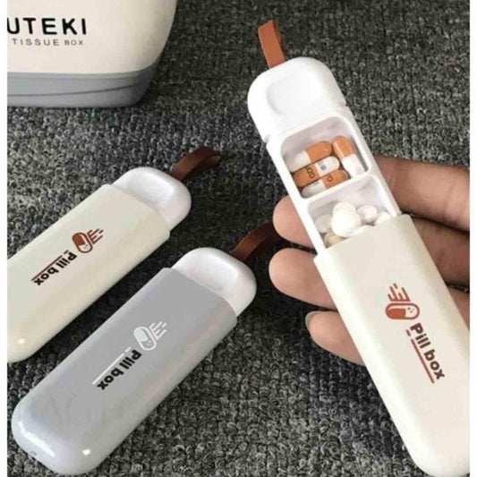 Three-Compartment Small Pill Organizer Box