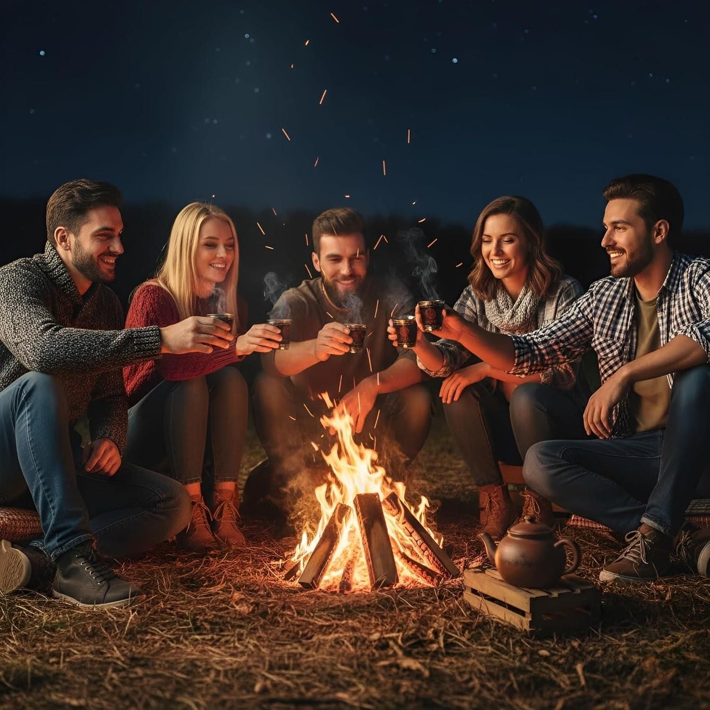 4 Pcs Stainless Steel Travel Cups