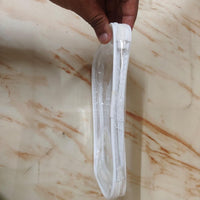 6 Pcs Clear Hard Zipper Pouches for Multipurpose Use