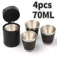4 Pcs Stainless Steel Travel Cups