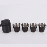 4 Pcs Stainless Steel Travel Cups
