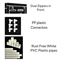 4 Rack Collapsible Wardrobe Cabinet and Shoe Rack