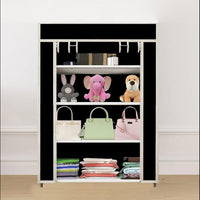 4 Rack Collapsible Wardrobe Cabinet and Shoe Rack